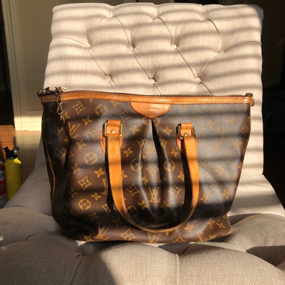 Louis Vuitton Brown and Gold Tote Bag